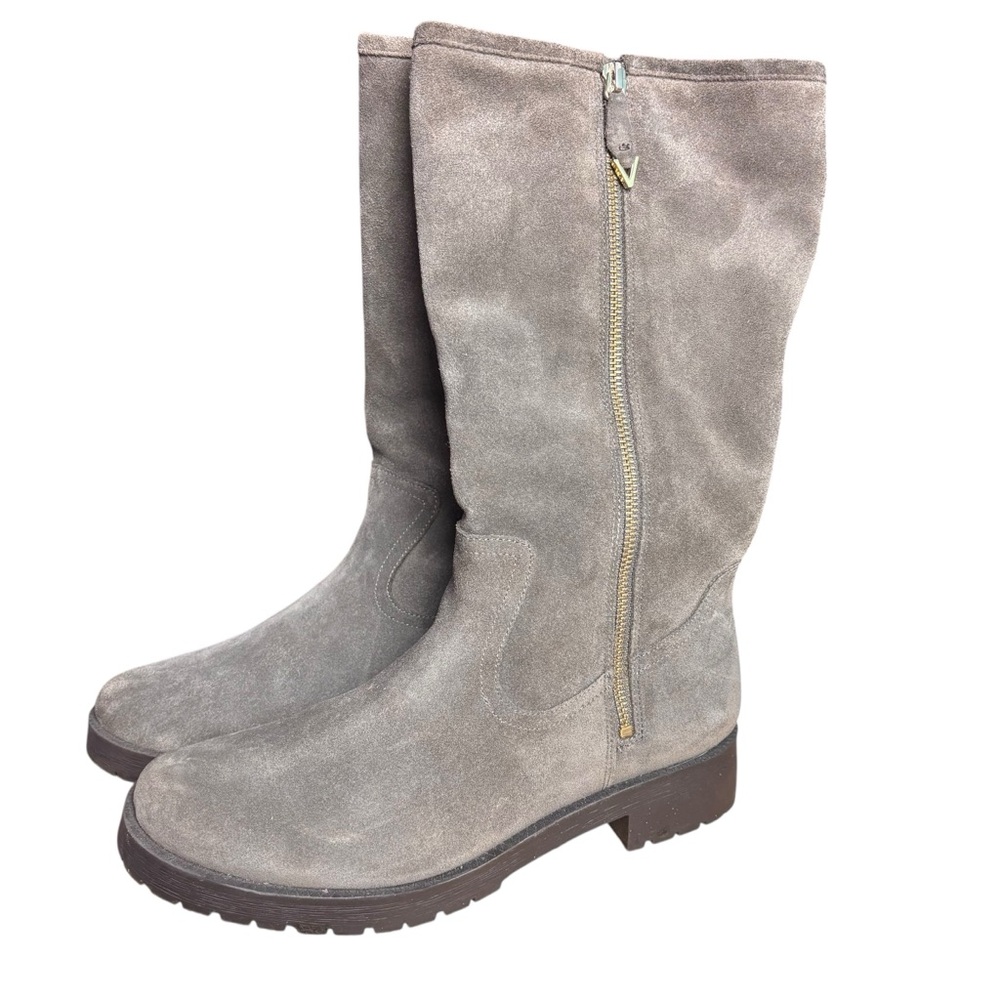 Vionic Mica Shearling Mid-Calf Boots – Women’s Sz 9 (EU 41) Greige Suede